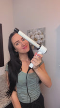 Load and play video in Gallery viewer, mr big L-shaped angled curling wand iron extra long barrel xl for long hair