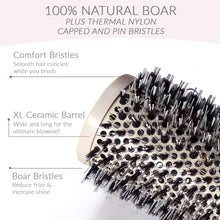 Load image into Gallery viewer, Thermal Boar Bristle Double XL Round Ceramic Brush by Mr Big
