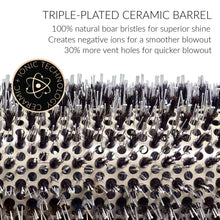 Load image into Gallery viewer, Thermal Boar Bristle Double XL Round Ceramic Brush by Mr Big