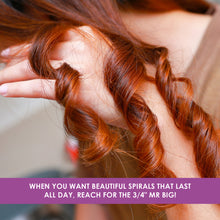 Load image into Gallery viewer, mr big curling iron, curling long hair, babybliss, baby bliss, curling iron for long hair, best curling iron for long hair, extra long barrel, extended barrel curling iron, beach waves, beachy waves, hot tools,