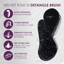 Load image into Gallery viewer, Velvet Grip Detangle Brush