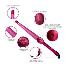 Load image into Gallery viewer, Tapered Curling Wand