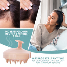Load image into Gallery viewer, Peach Scalp Massager - Soft and Flexible